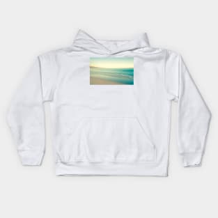 Beach in motion blur Kids Hoodie